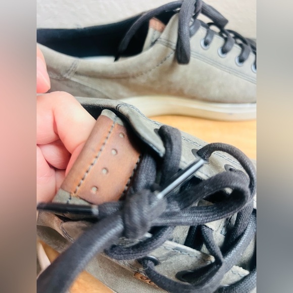 ECCO Men's Soft Lace 7 Long Sneakers wild Pigeon color - Picture 5 of 11